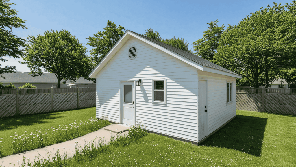 The Bouldin 371 classic tiny home plan, which features a 1 bedroom layout with 1 bath.